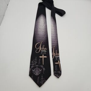 Eagles Wings Men's Tie John‎ 3:16 100% Print Silk Inspirational Necktie